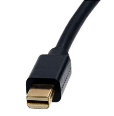 connexió miniDisplayPort mascle per connectar la pantalla al portàtil durant el teletreball